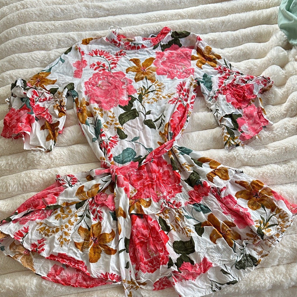Petal & Pup Pink and Green Floral Fabric